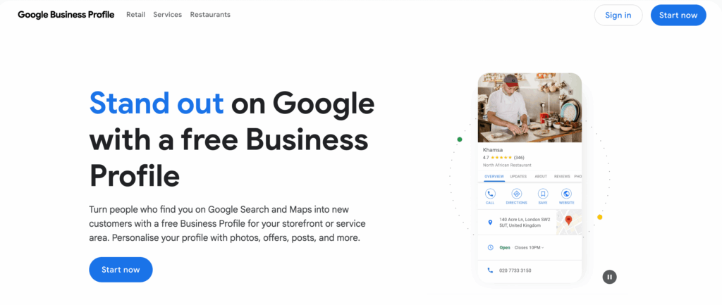 Google Business profile