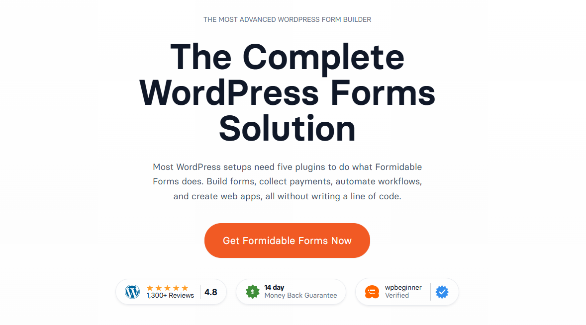 Formidable Forms plugin