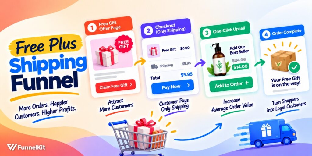free plus shipping funnel - FunnelKit