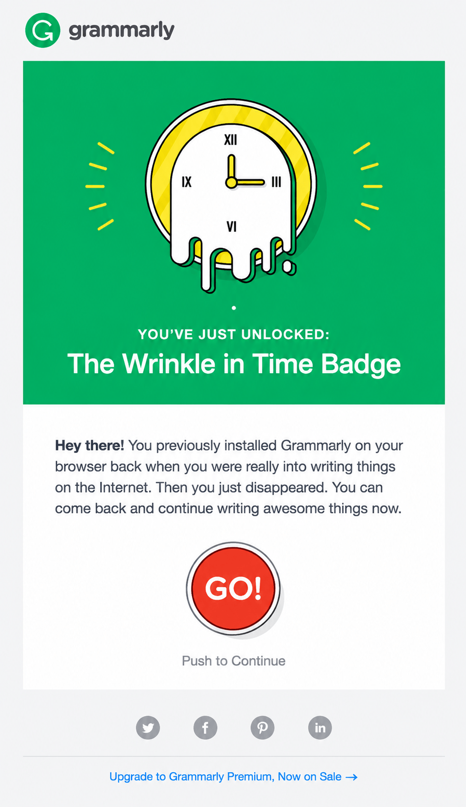 grammerly win back campaign