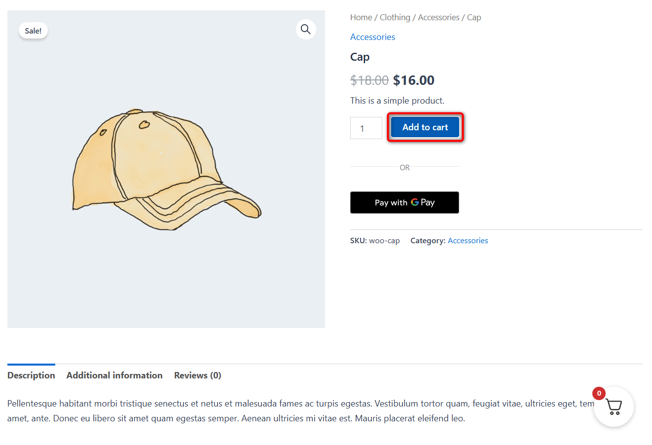preview the woocommerce side cart -  Go to any product page, add the item to your cart, and confirm the drawer slides in the cart, along with the product, subtotal, and checkout button.