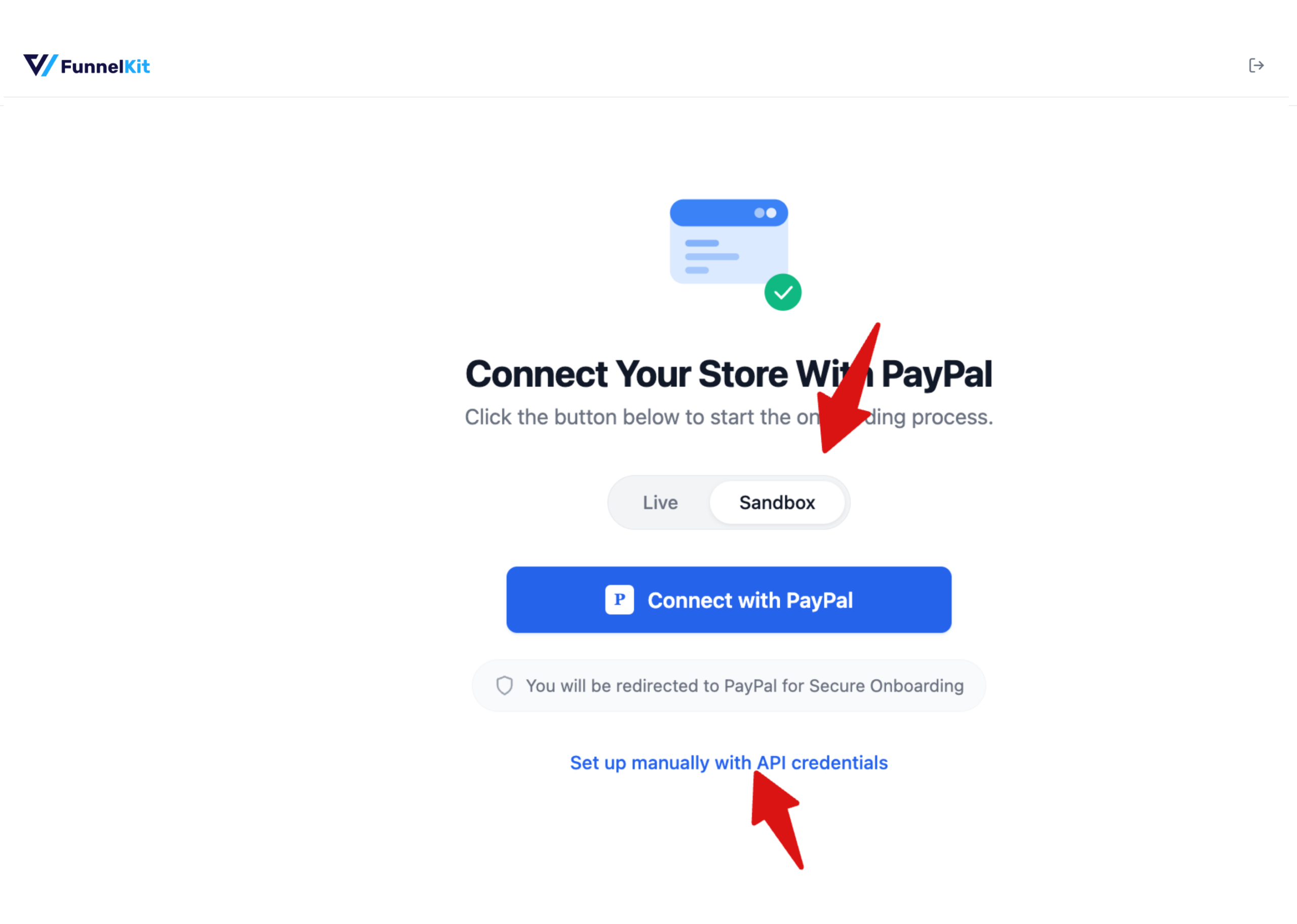 Connect with PayPal manually