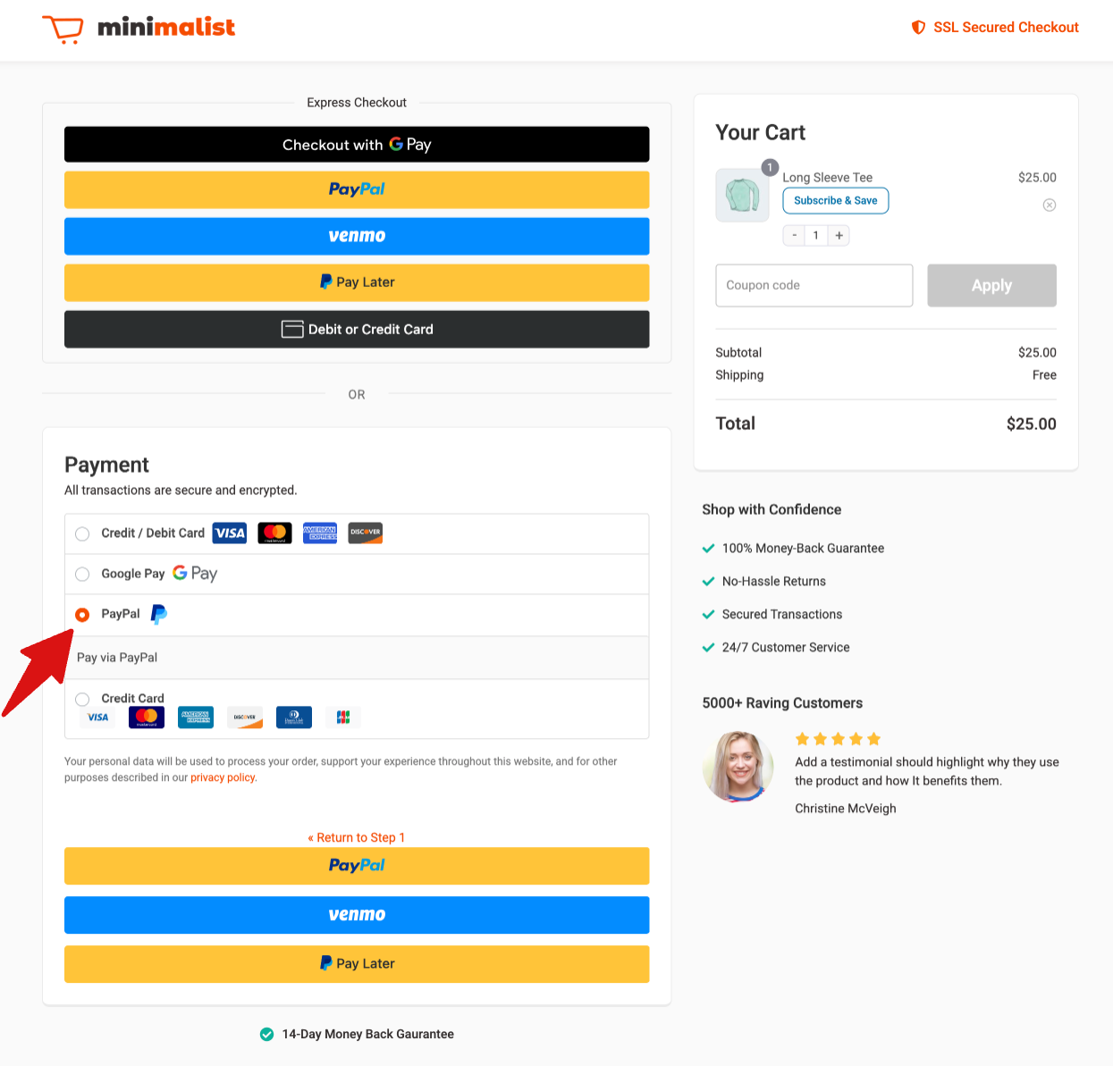 Let’s proceed to pay through PayPal