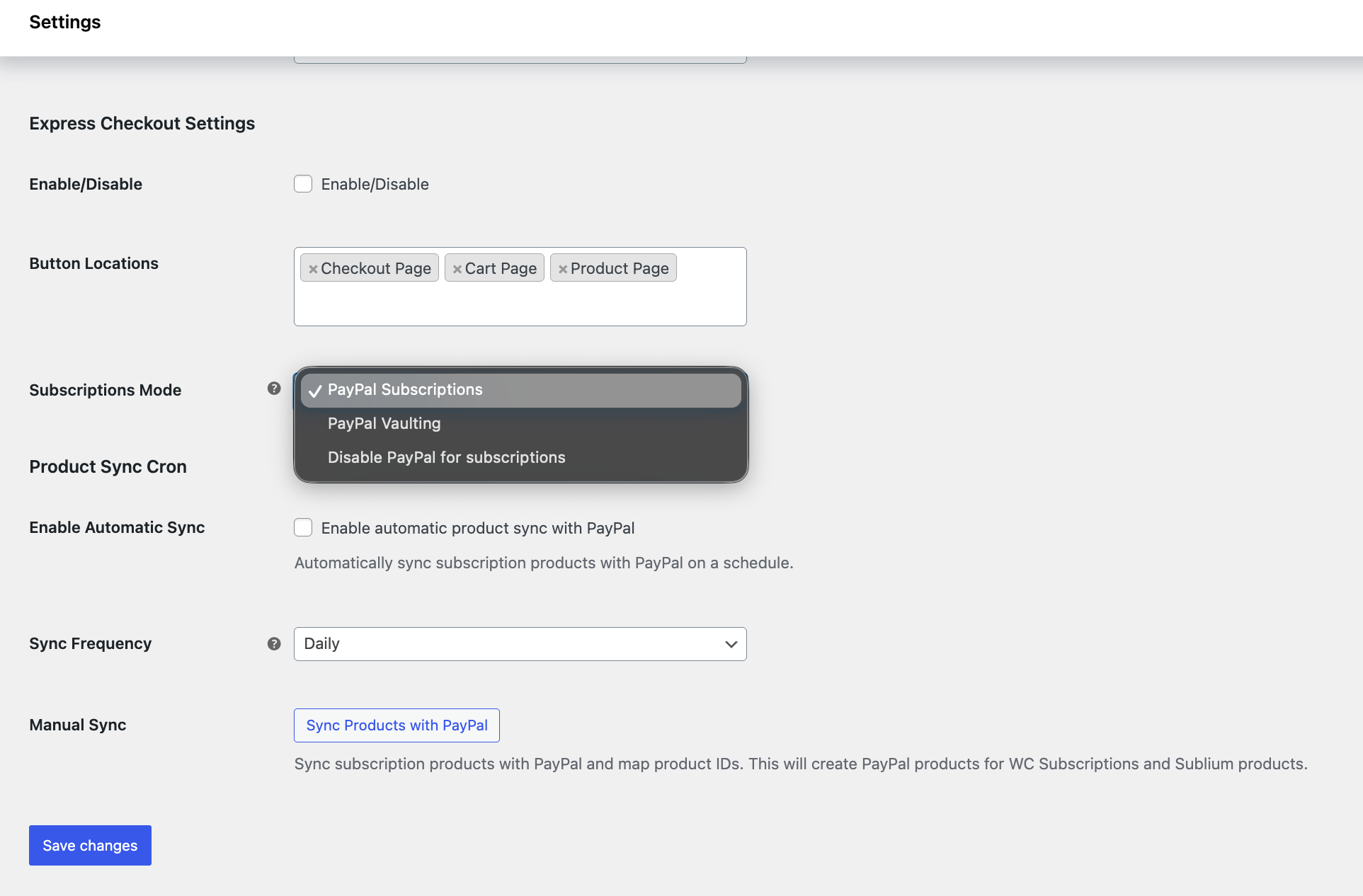 choose subscription mode