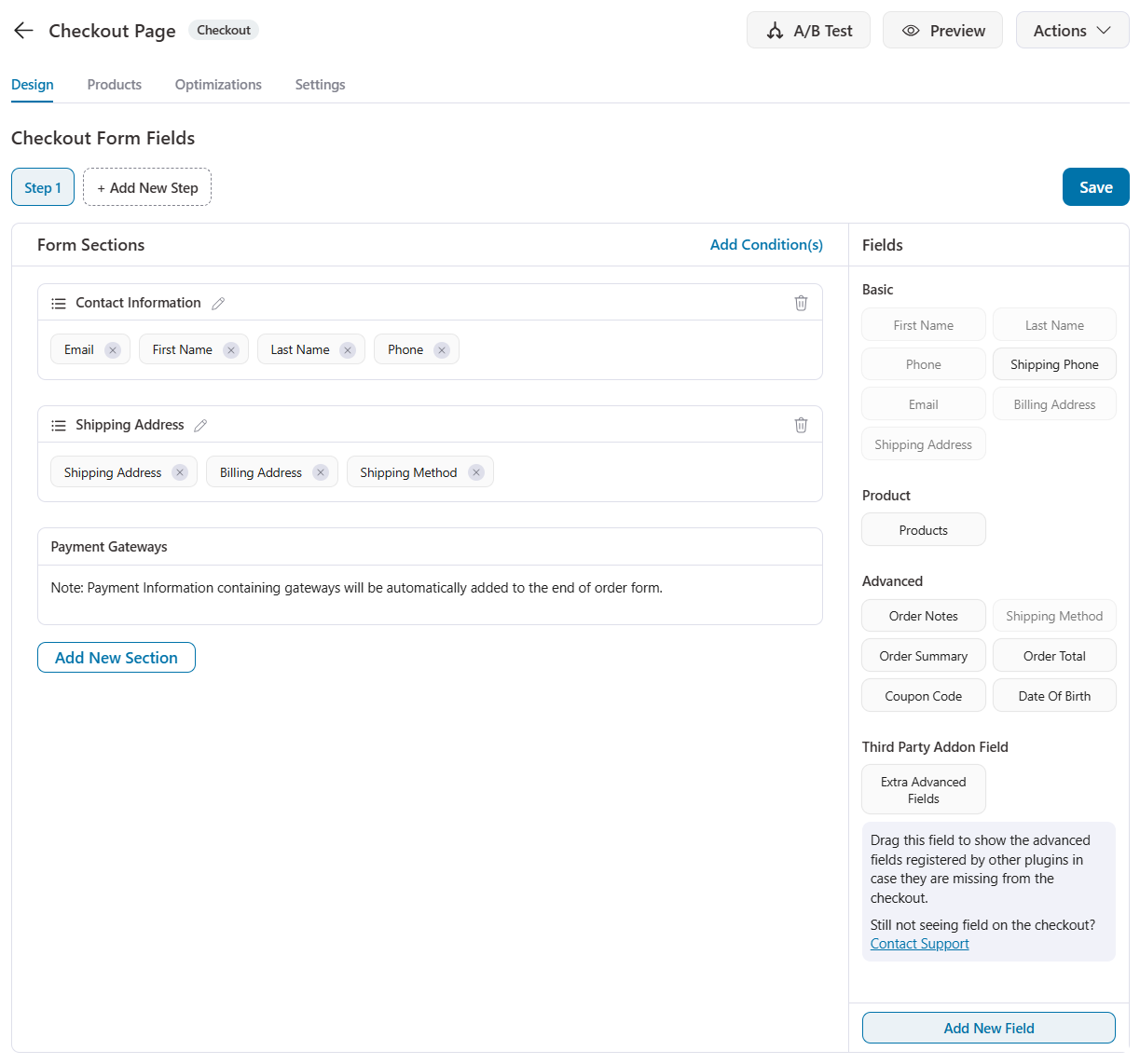 customize your woocommerce shopify checkout form fields with drag and drop