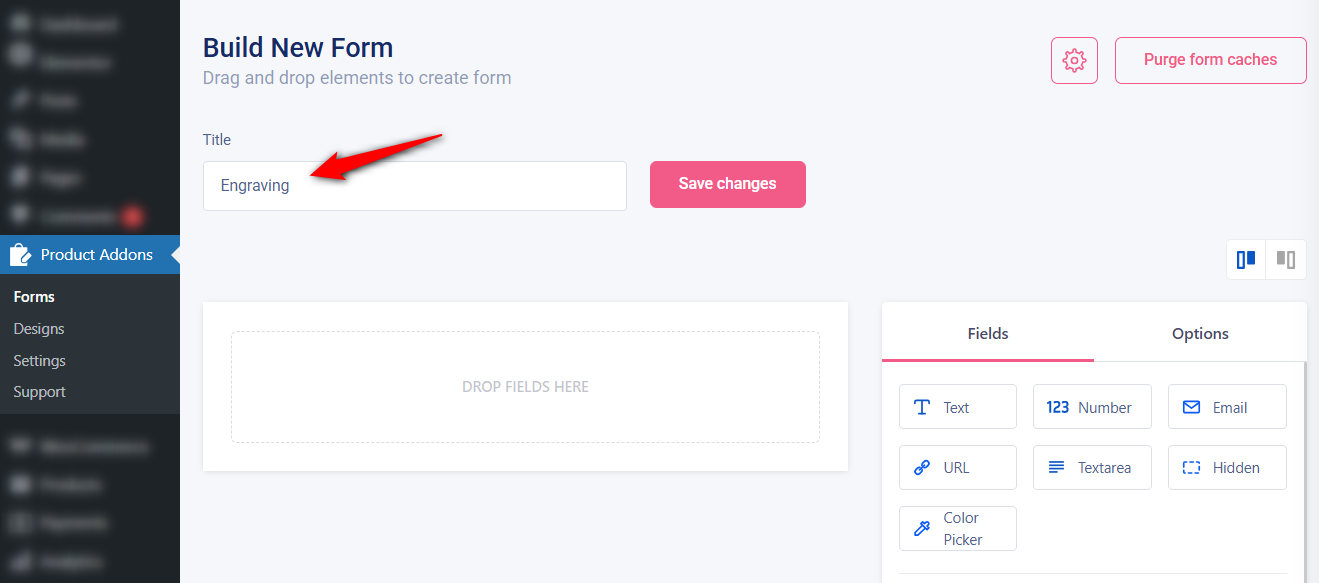 Enter the title of your form
