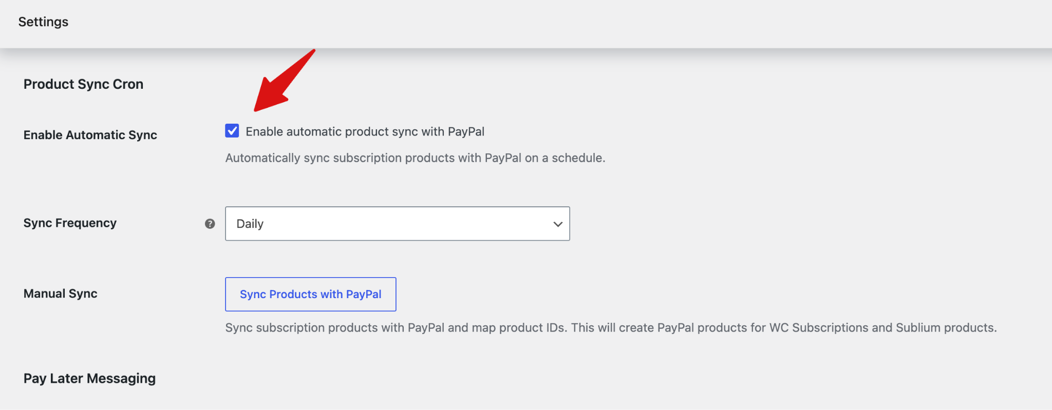 set up how to accept PayPal payments with the following settings: 