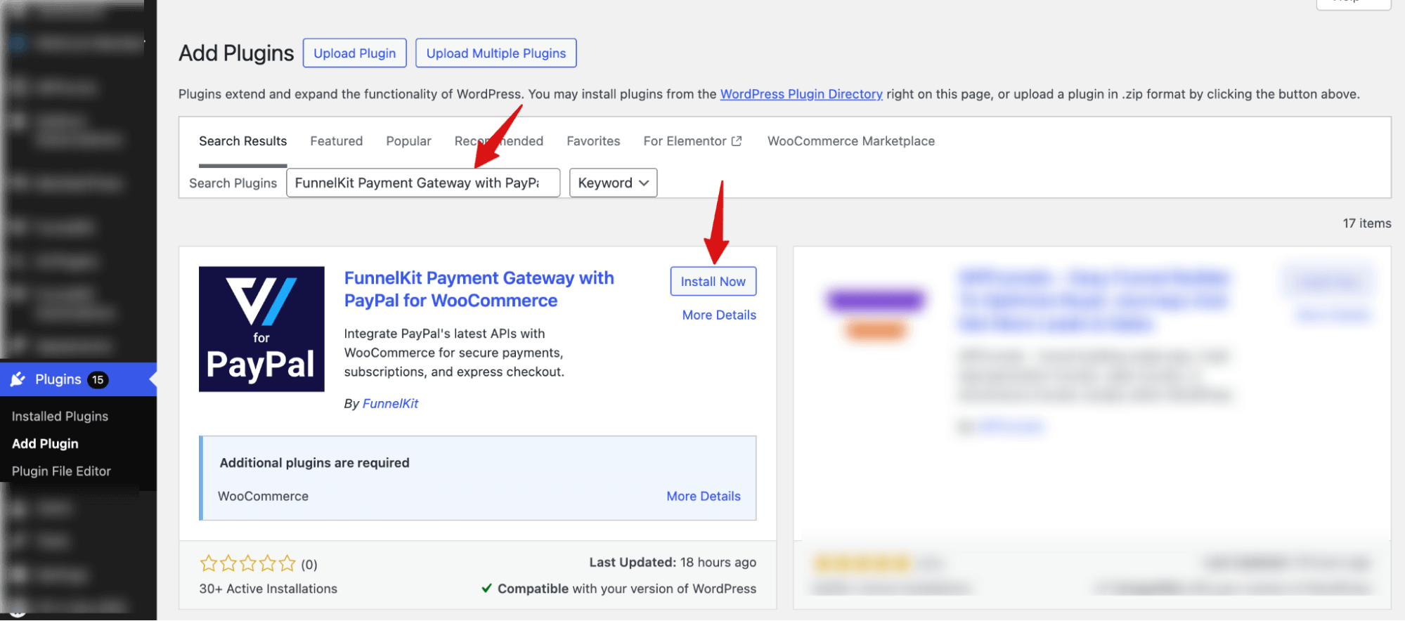 install FunnelKit Payment Gateway for PayPal WooCommerce
