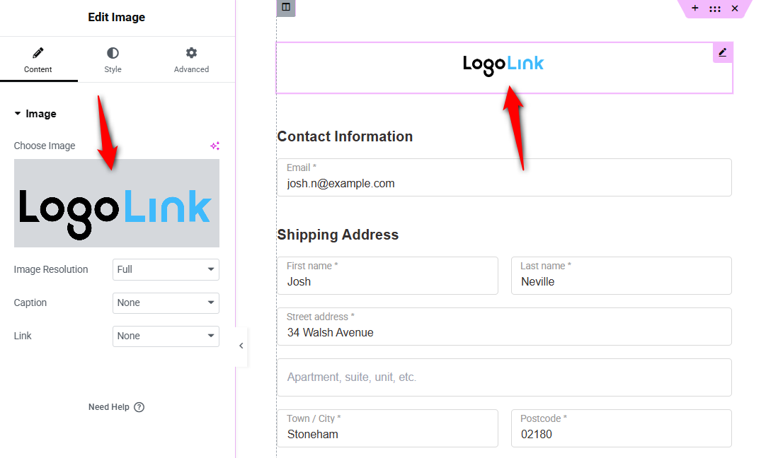 Update logo and tagline on your shopify checkout page