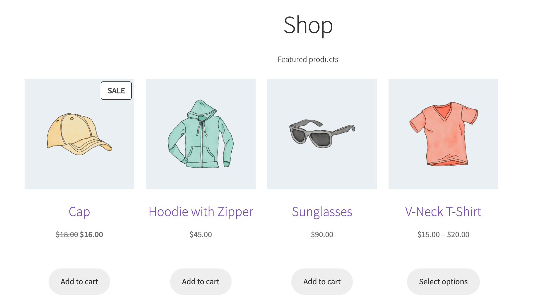 preview featured product with widget