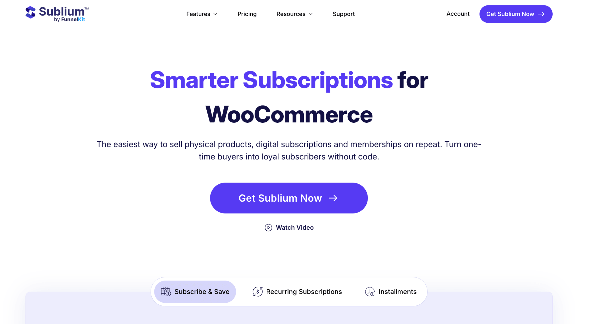 Sublium Subscriptions - Best WooCommerce Subscription Plugins for Recurring Revenue