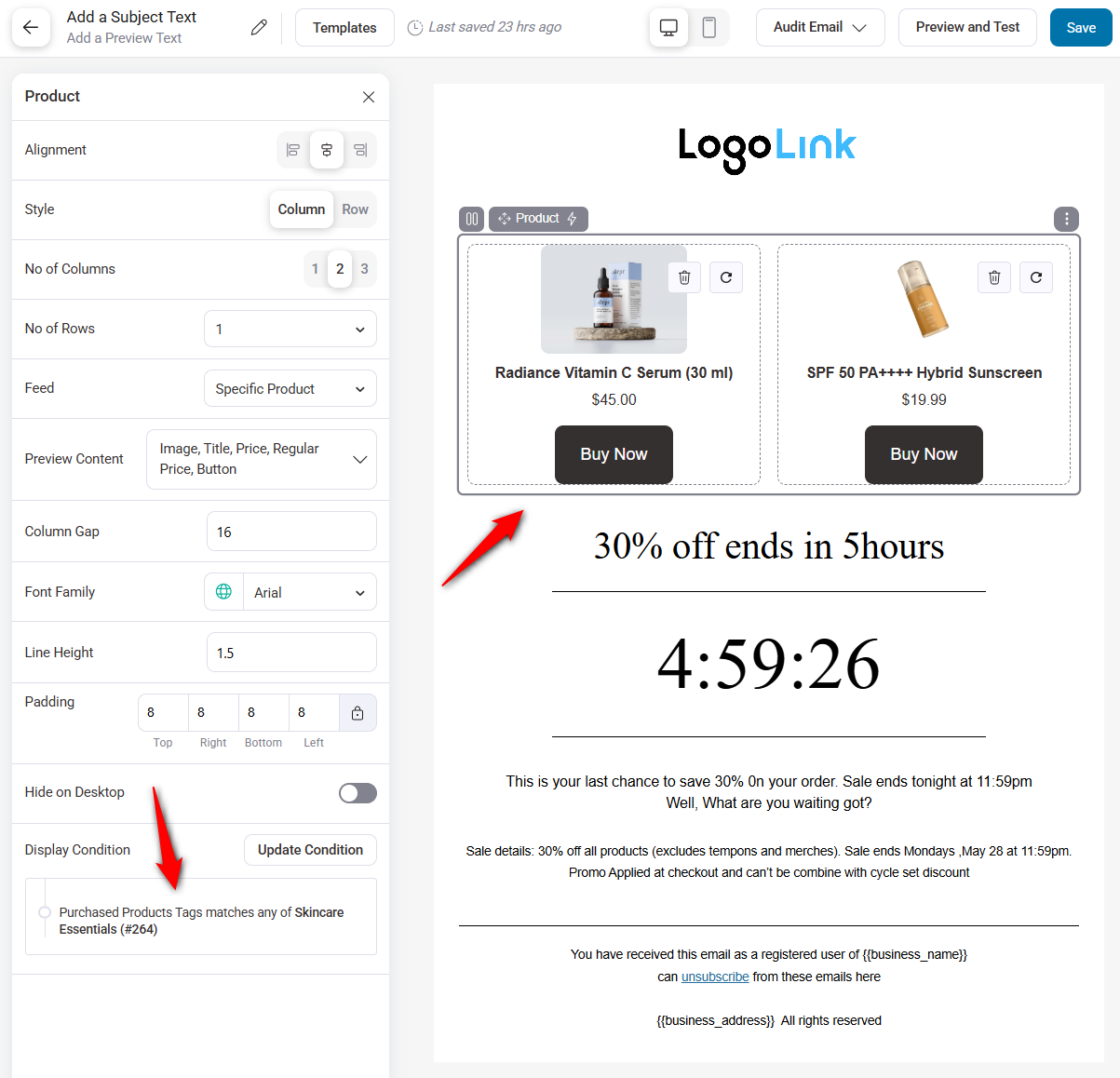 sending product recommendations via email based on purchased woocommerce tags
