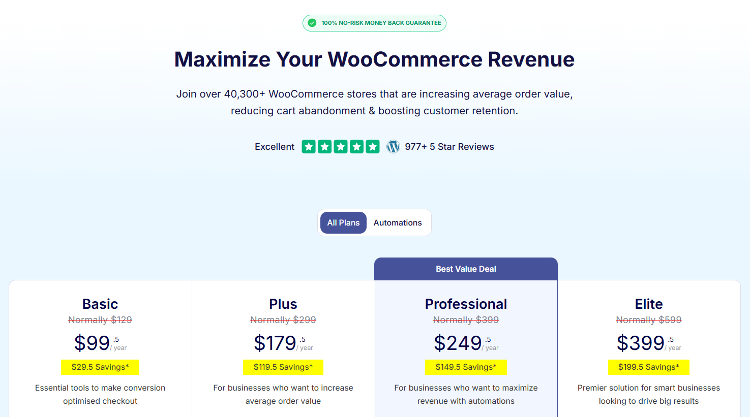 FunnelKit pricing