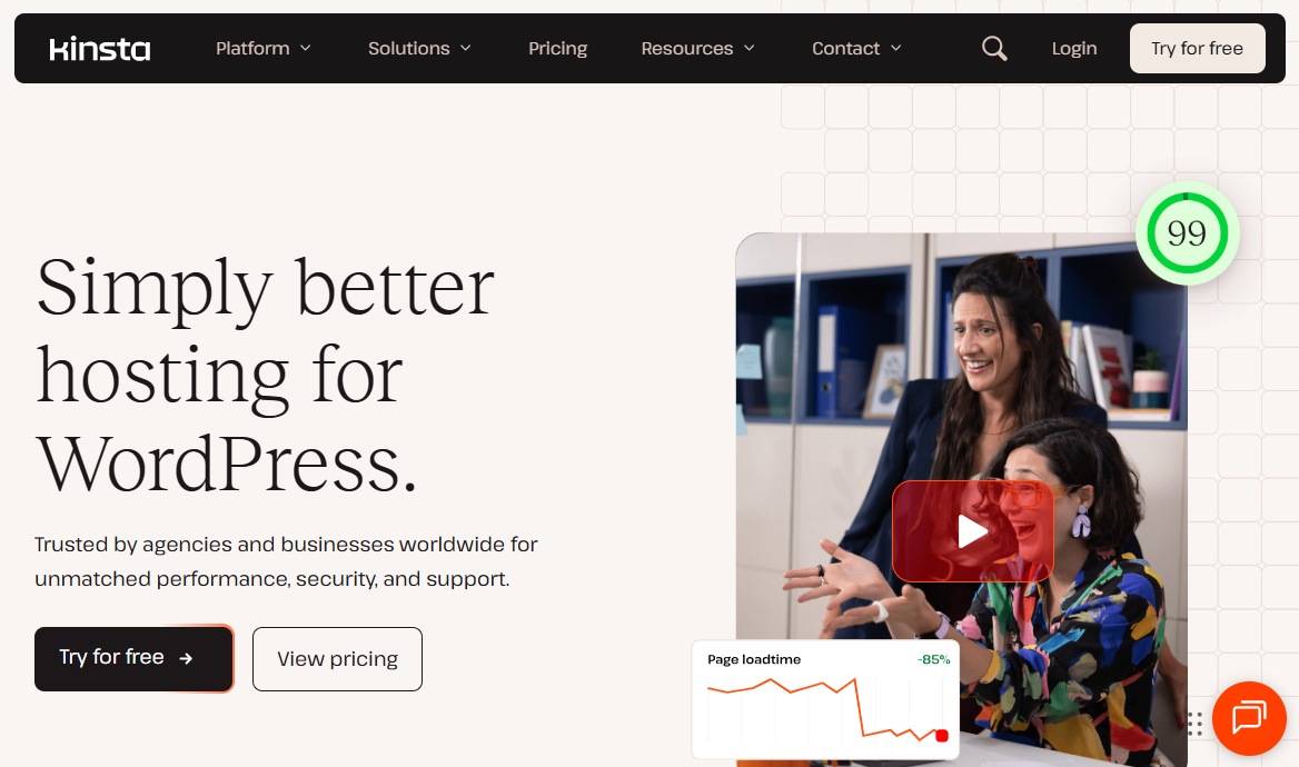 Kinsta hosting provider for woocommerce