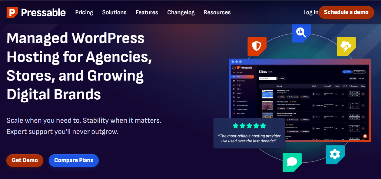 Pressable woocommerce hosting provider