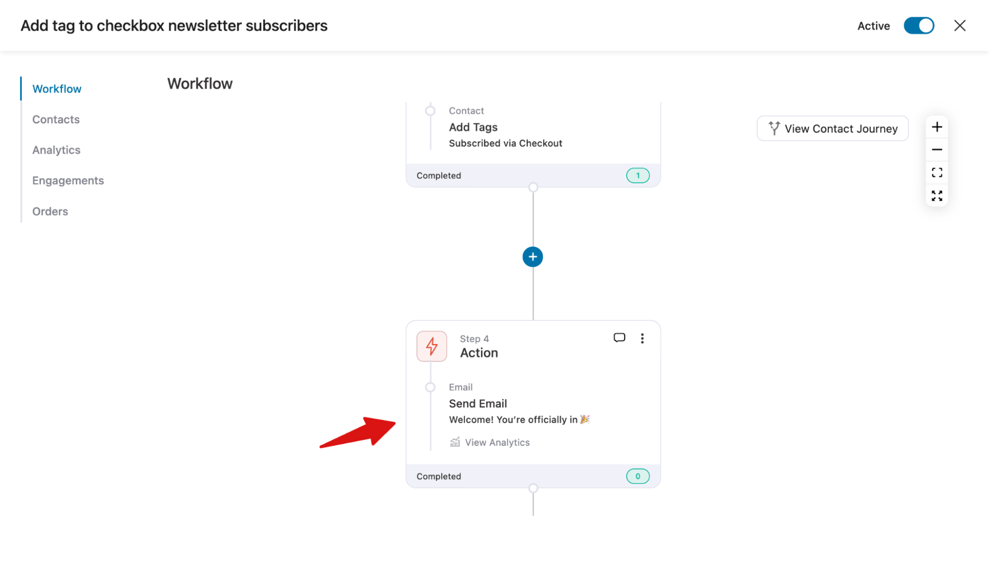 send welcome email after signing to a Newsletter Opt-In Checkbox to WooCommerce Checkout