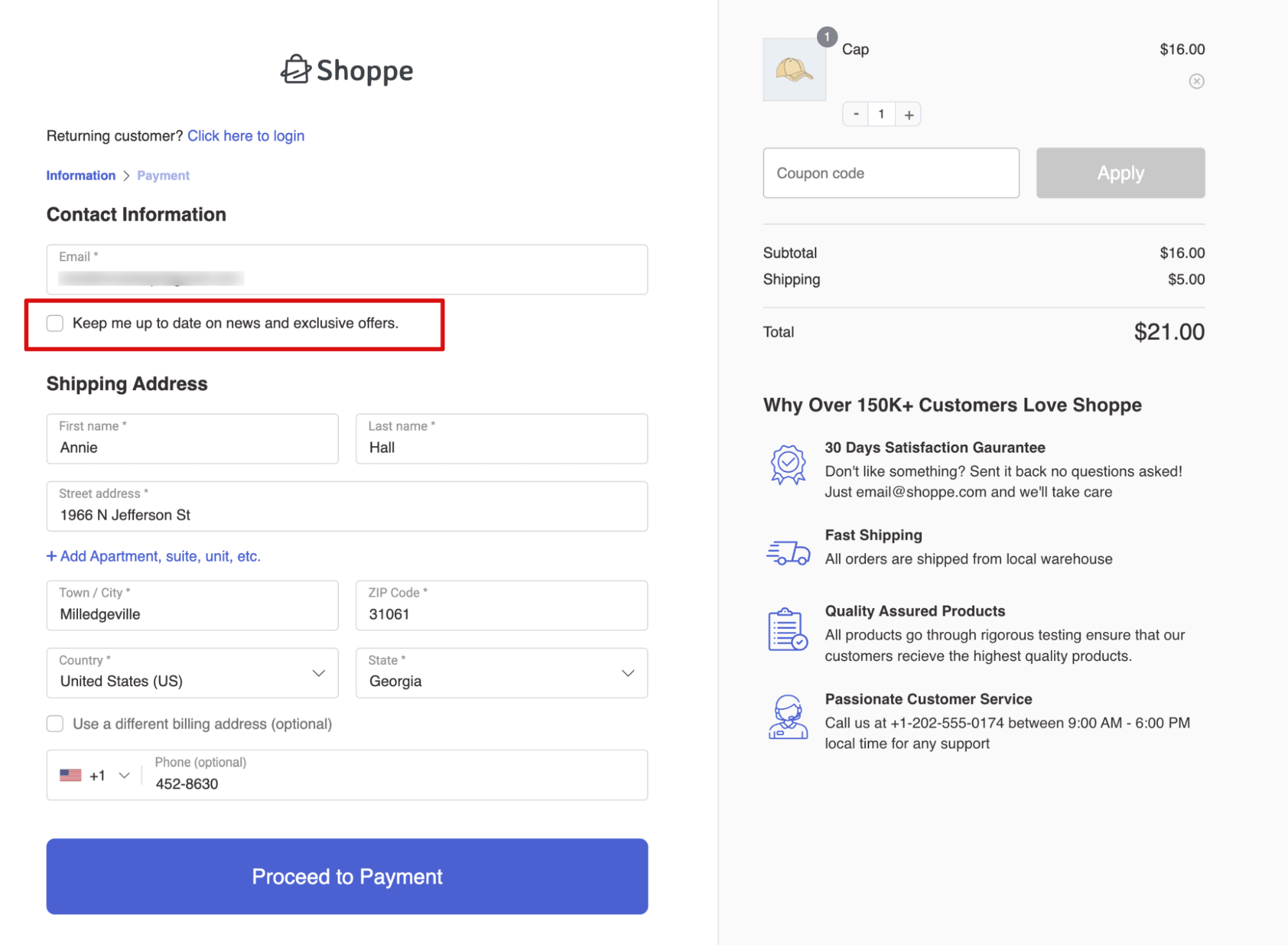 test a Newsletter Opt-In Checkbox to WooCommerce Checkout