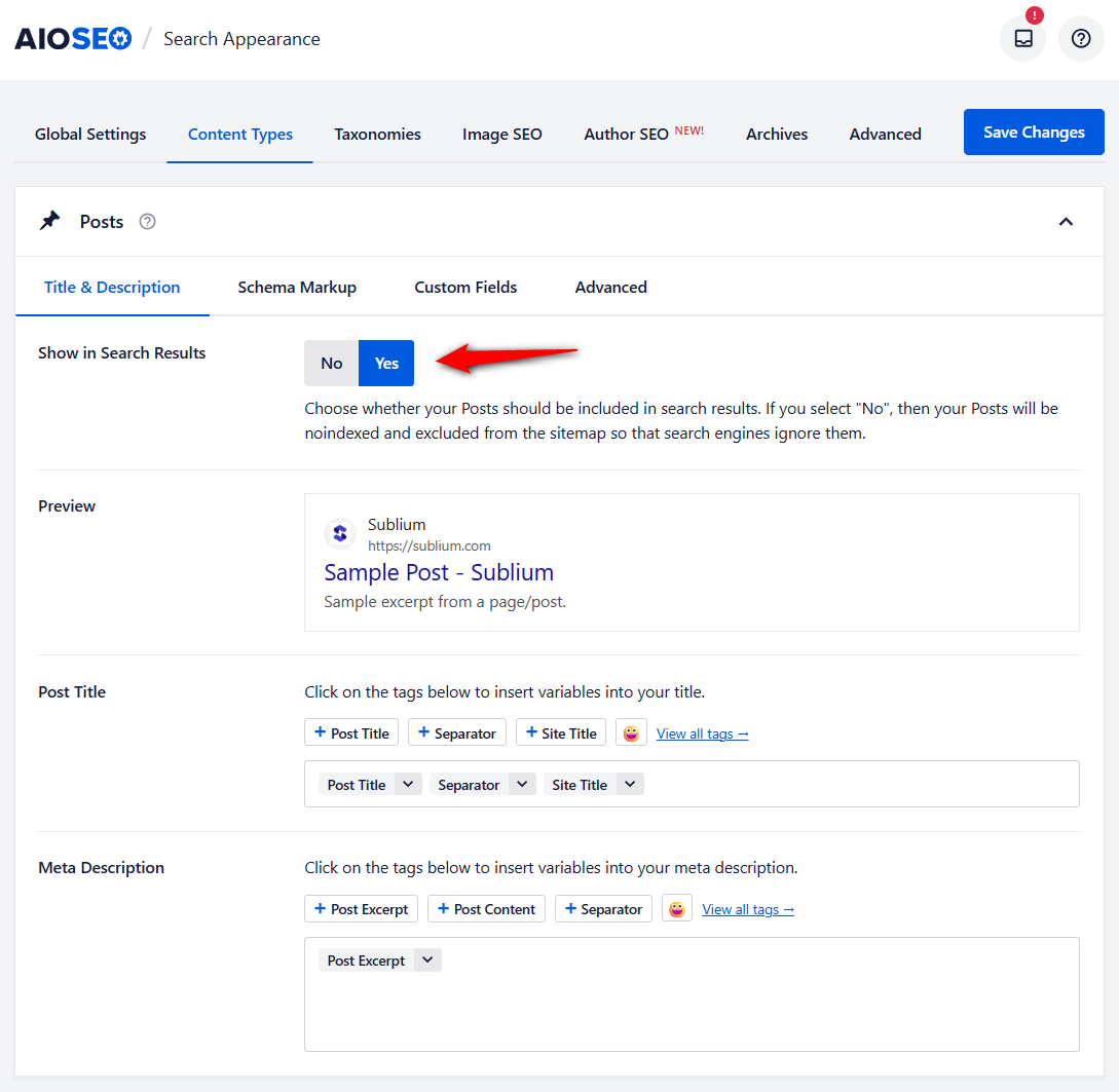 Configure product title, description, search engine visibility, and more for woocommerce seo
