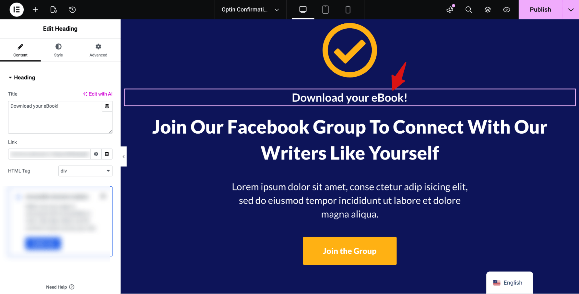 confrimation page optin funnel