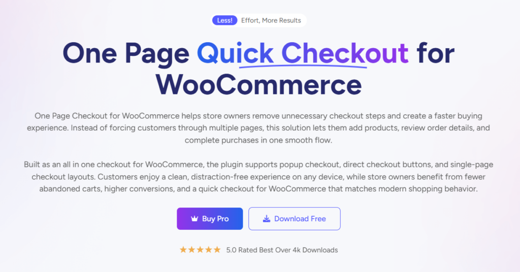 One Page Quick Checkout for WooCommerce