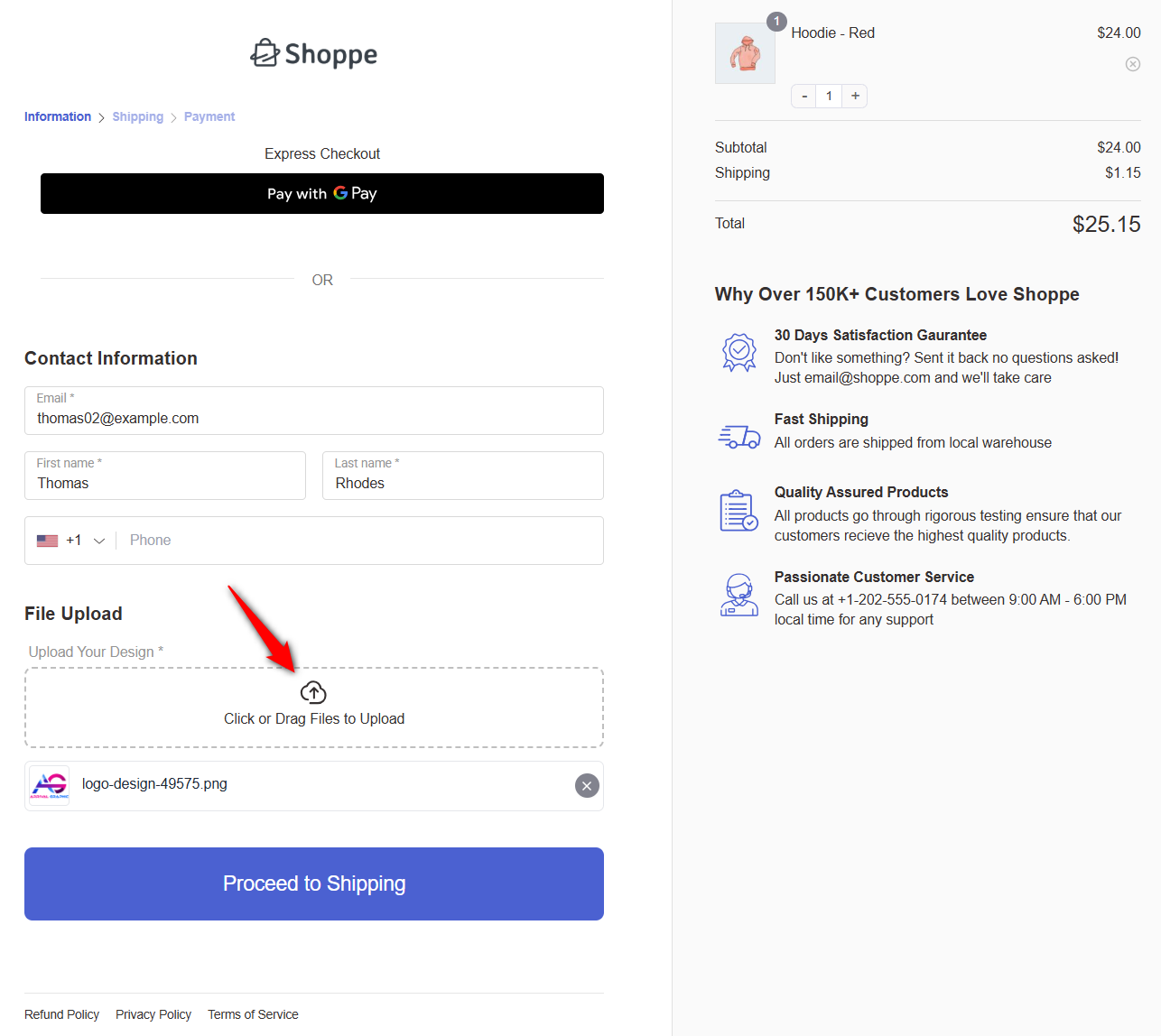 preview the file upload field on the woocommerce checkout page - funnelkit funnel builder 3.15.0