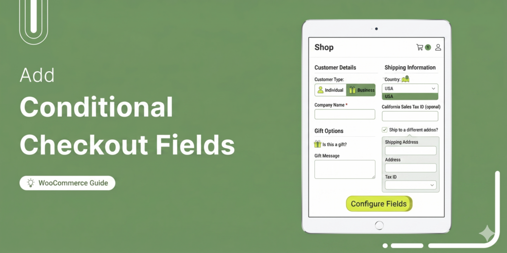 woocommerce conditional checkout fields - FunnelKit