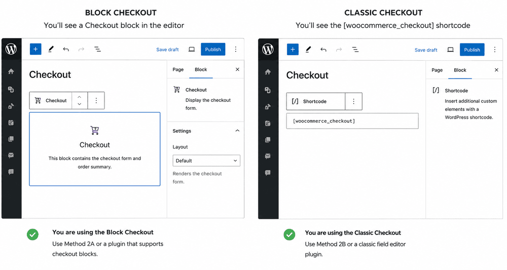 block checkout vs classic checkout - Check Which WooCommerce Checkout Your Store Uses