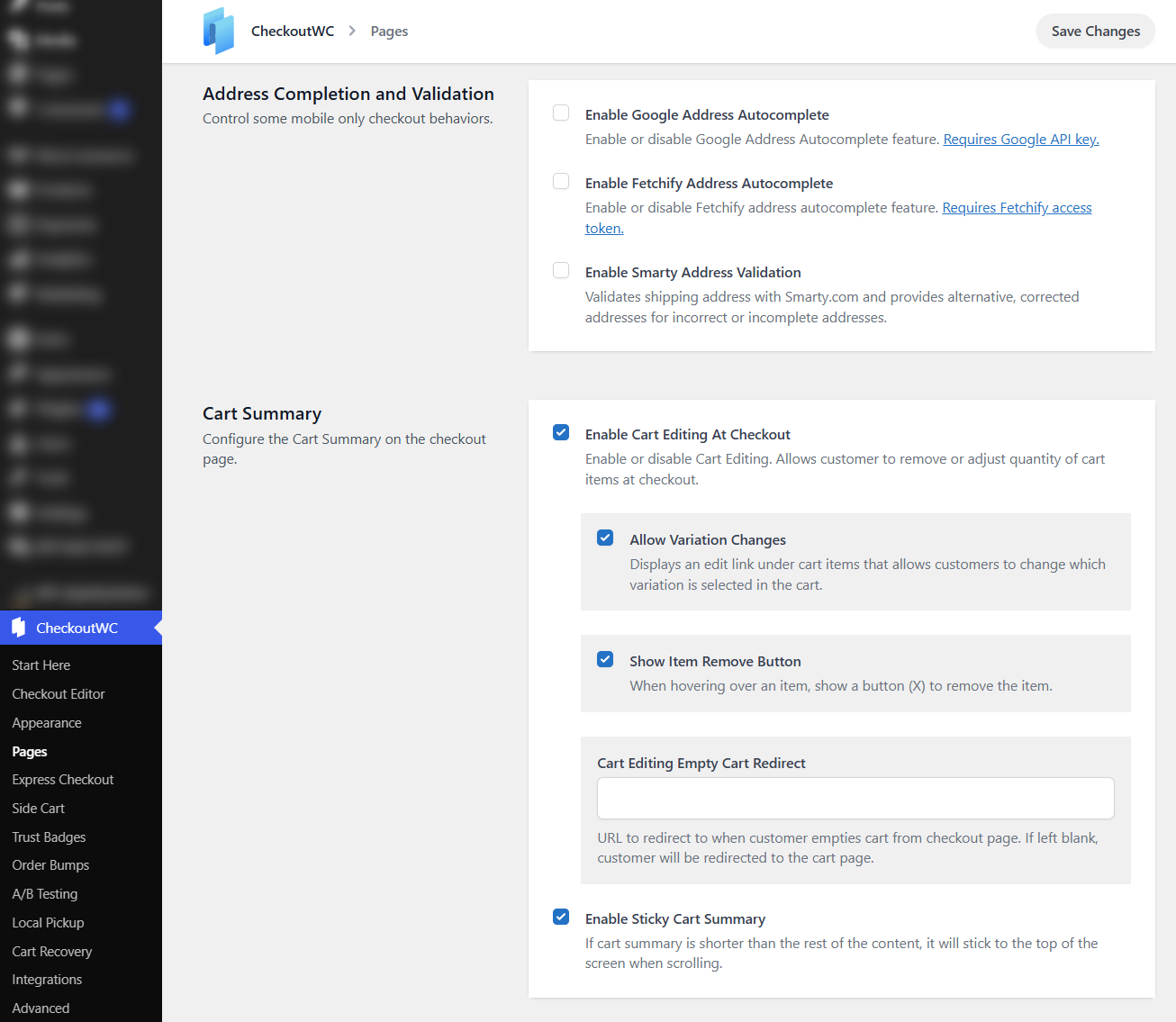 CheckoutWC woocommerce checkout optimization - address completion and validation