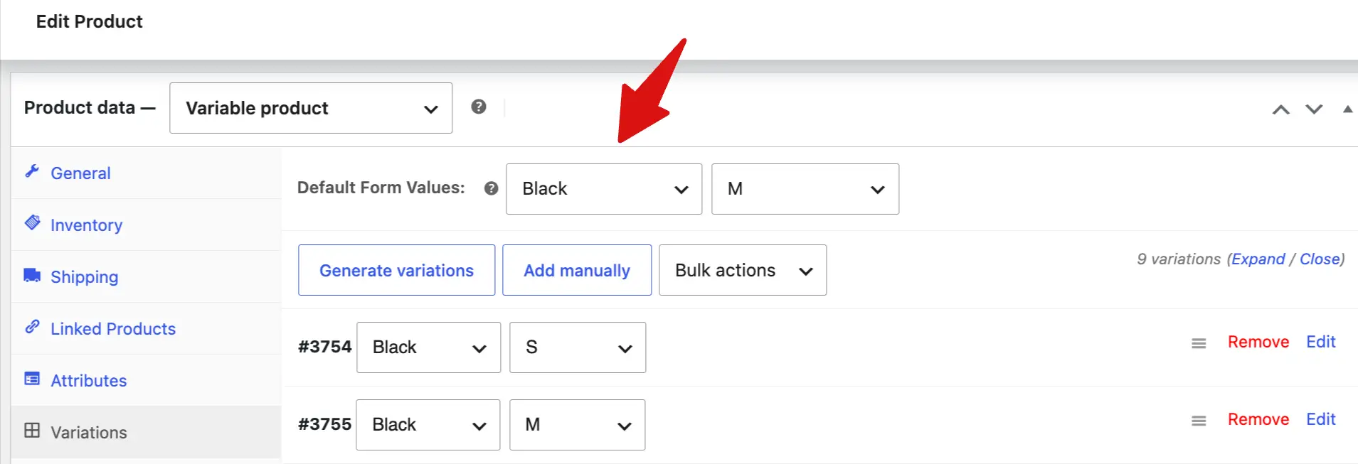 set your most popular option to pre-select it on page load