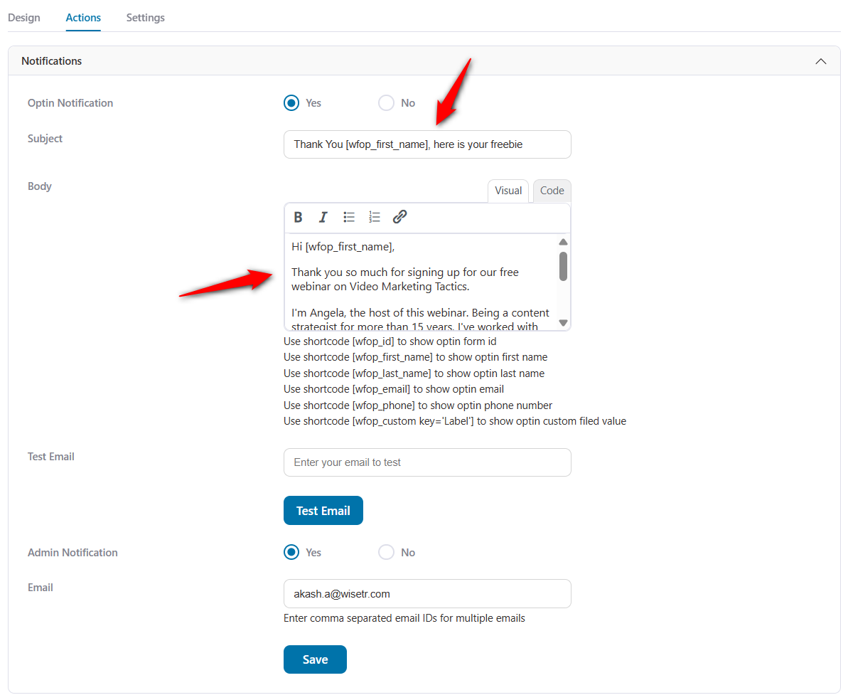Write the welcome email for your webinar funnel