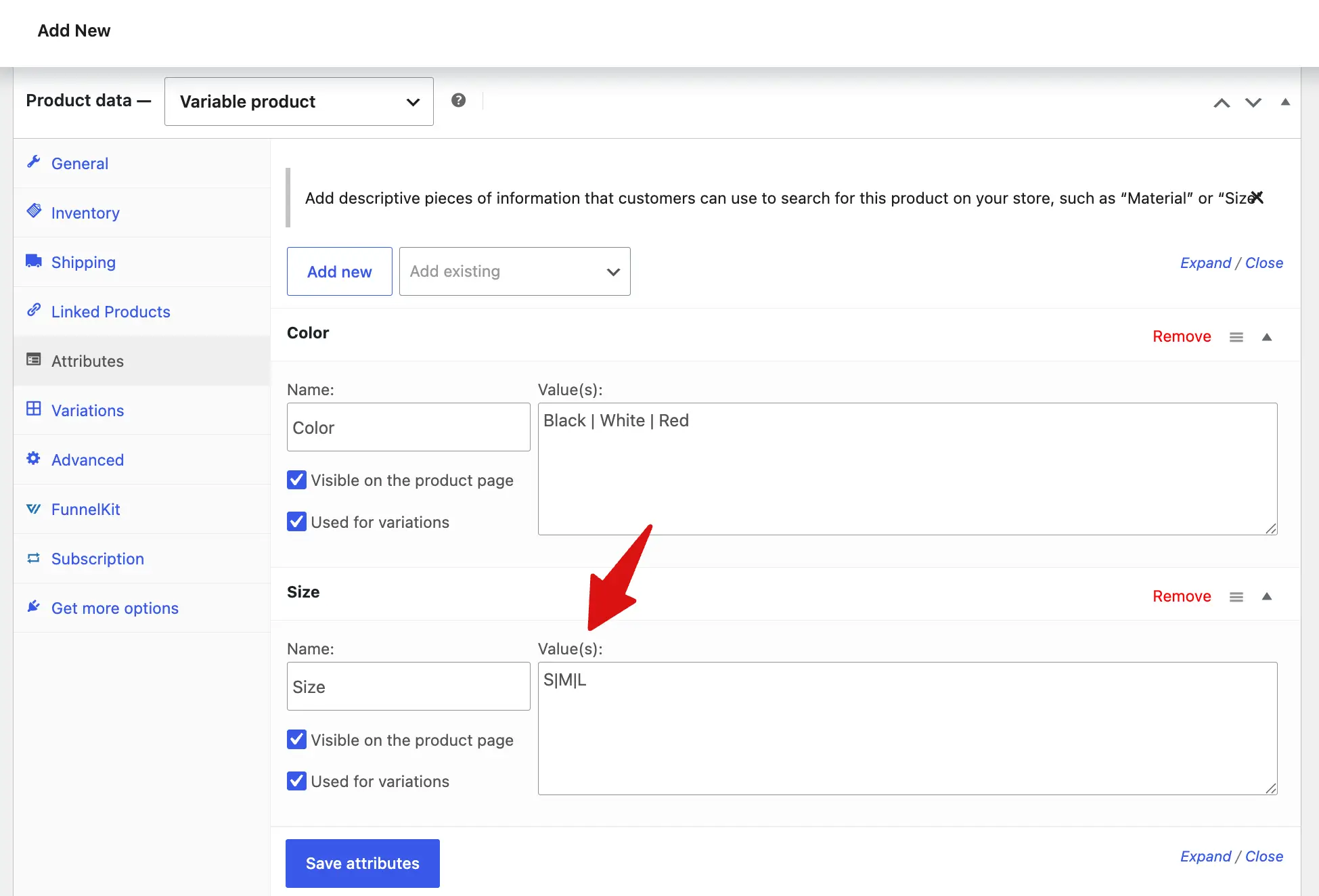 you can add multiple attributes