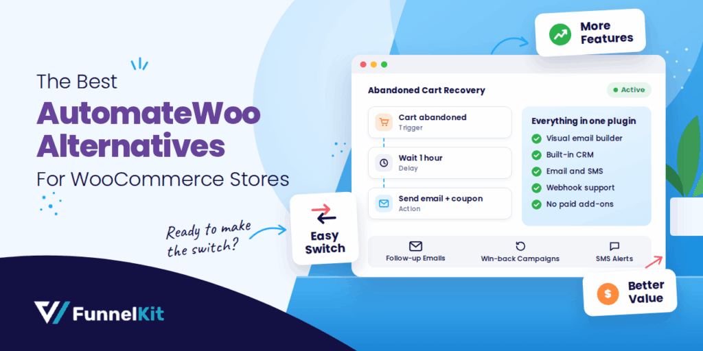 Best AutomateWoo Alternatives for online WooCommerce Store