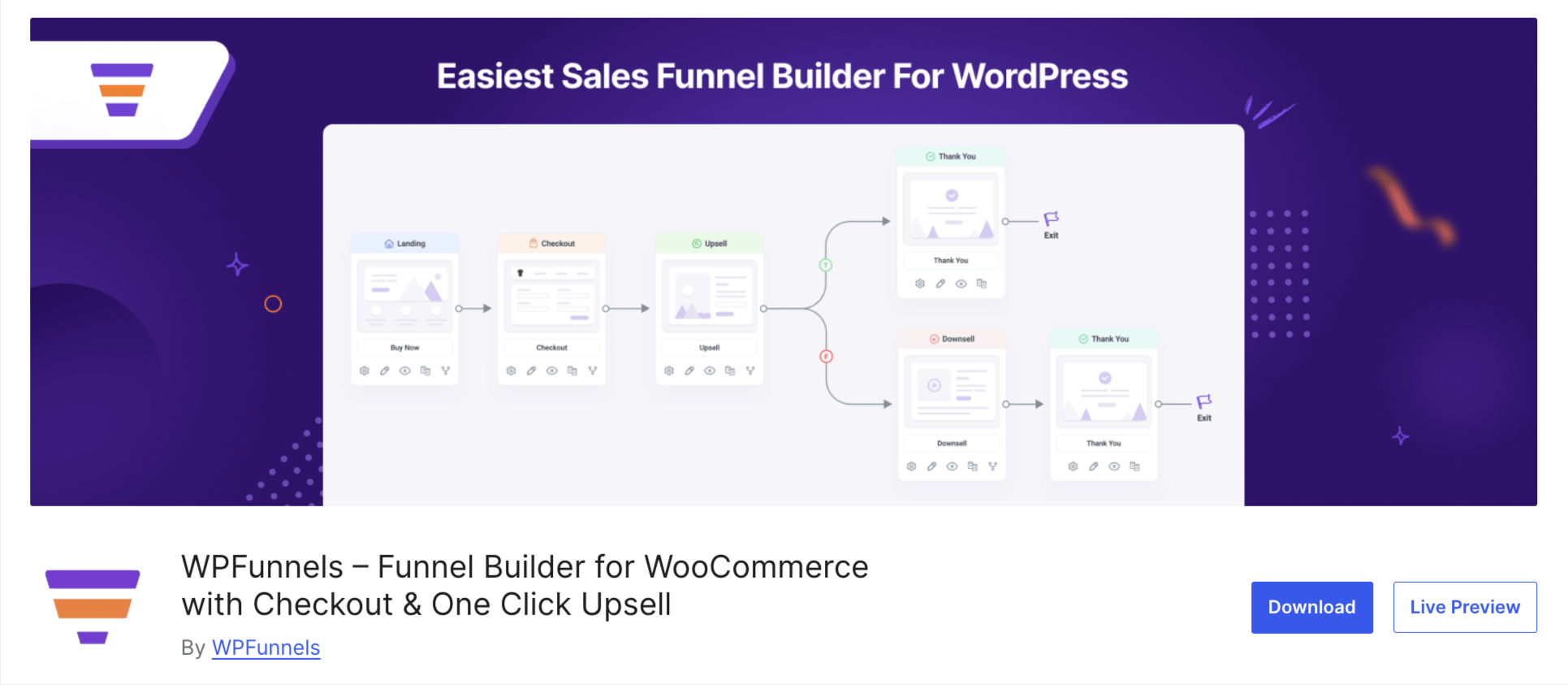 WPFunnels - A Simple Visual Funnel Builder for WordPress Store With Upsells