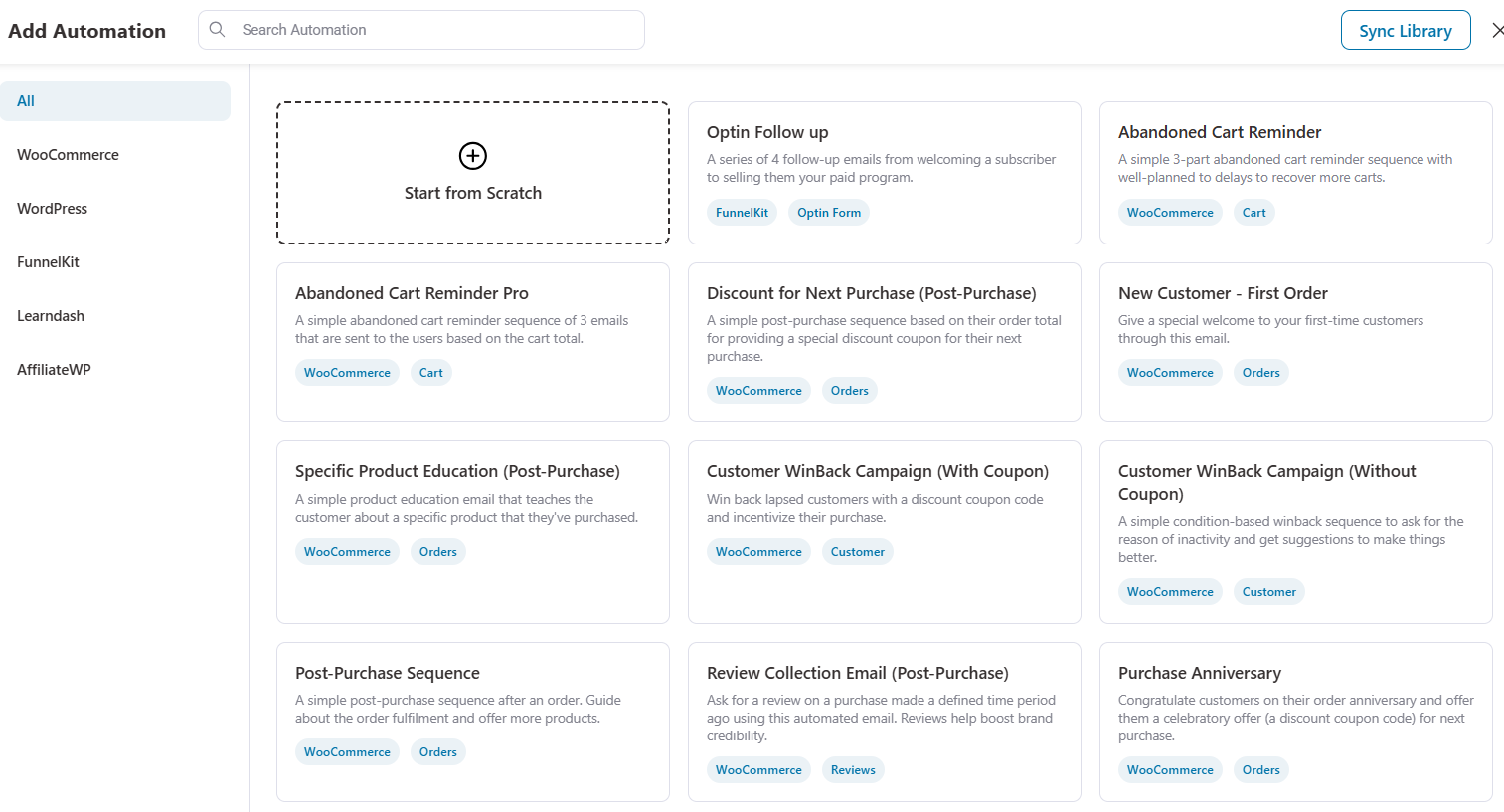 funnelkit automations pre-designed workflow recipes