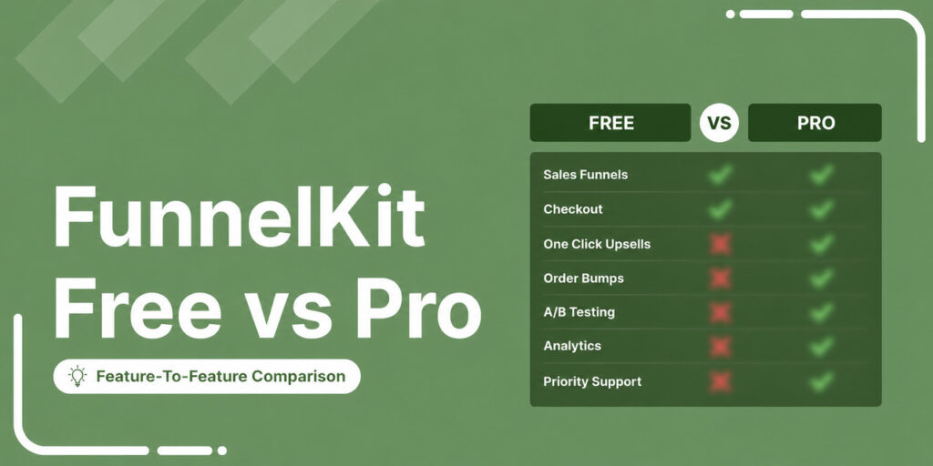 funnelkit free vs pro