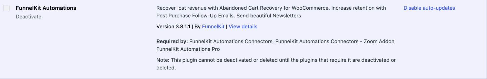 install and activate FunnelKit automations