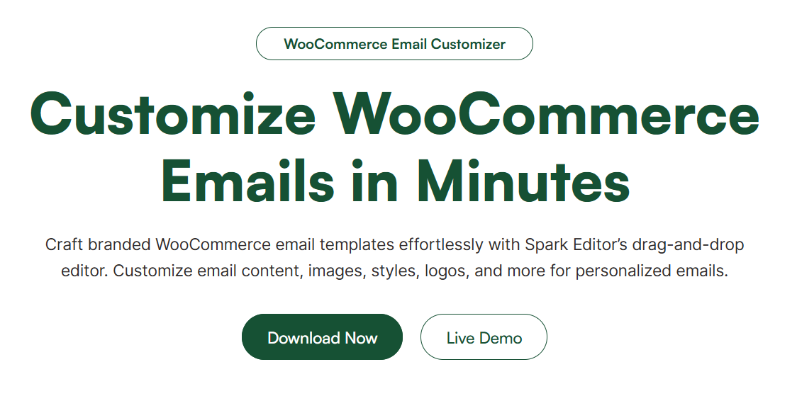 Spark Editor - WooCommerce email customizer plugin