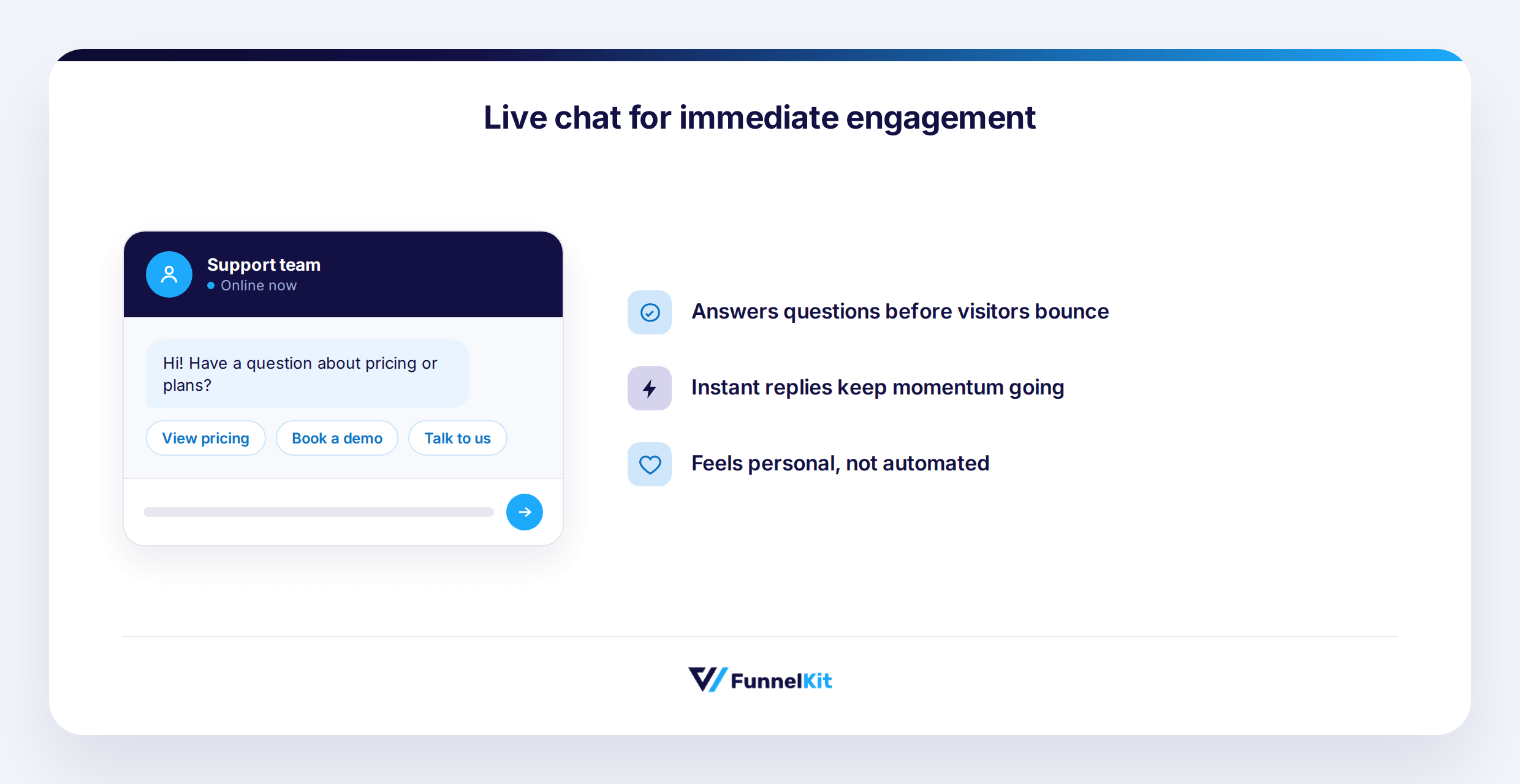 Implement Live Chat for Immediate Engagement