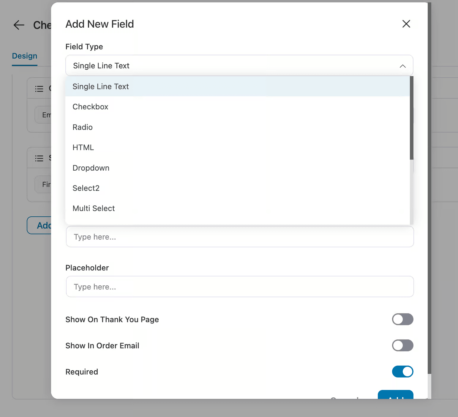 Add custom field to WooCommerce block editor checkout