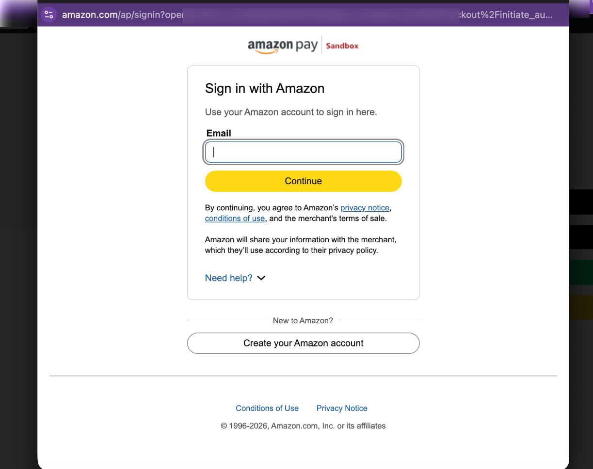Amazon Pay option on the WooCommerce product page