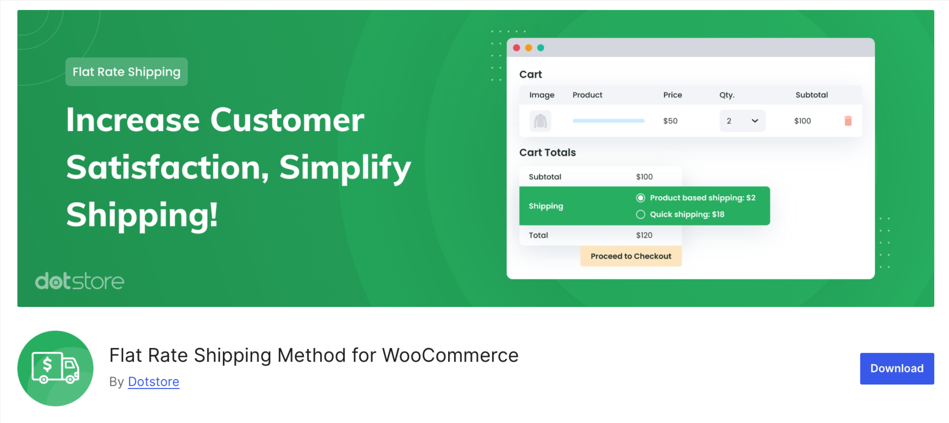 Flat Rate Shipping Method for WooCommerce by Dotstore lets you create separate flat rate methods with their own rules, so a specific product or category can have its own price.