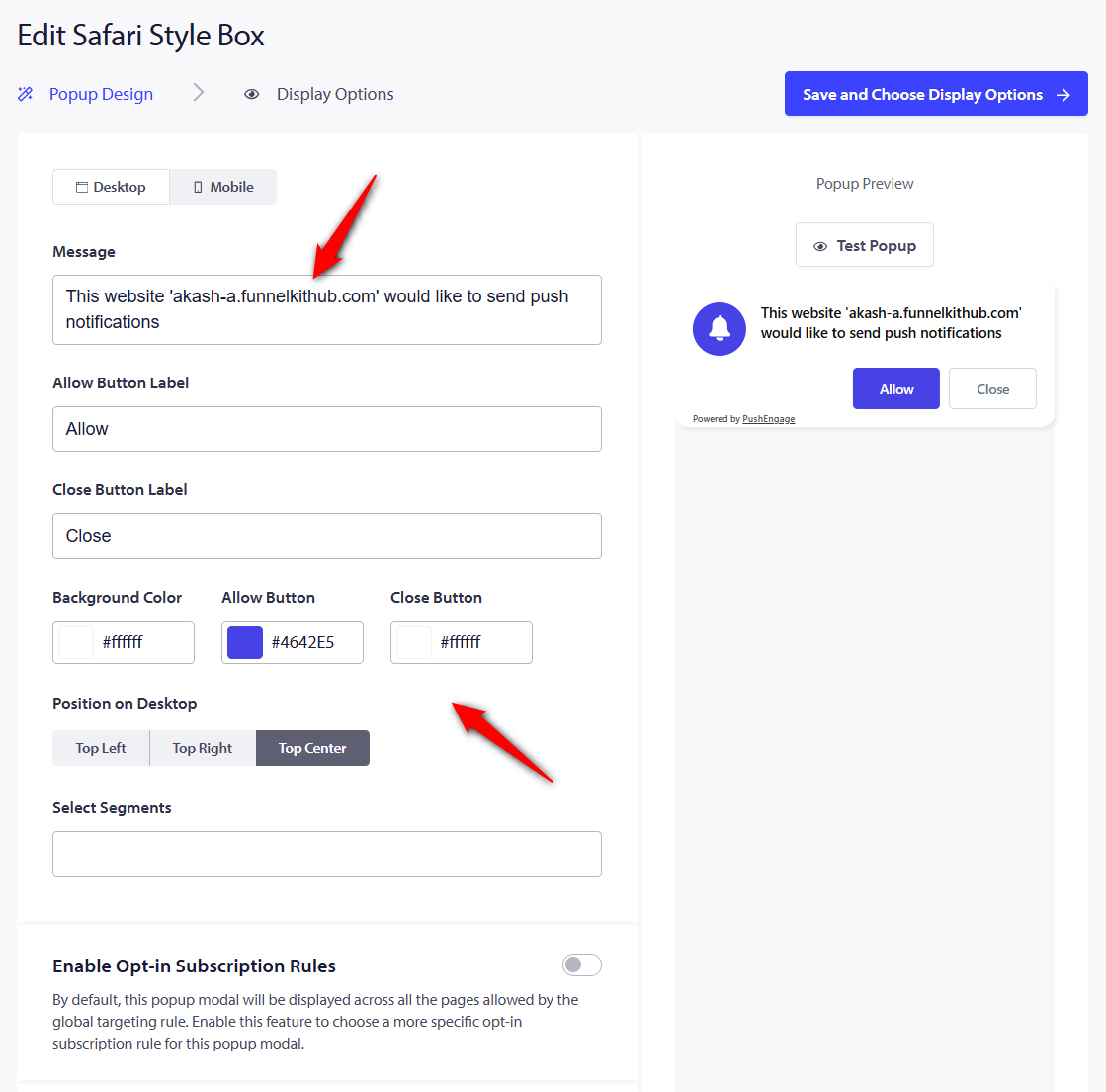 Now change the copy to give people an actual reason to say yes. Instead of something generic, use "Get early access to sales and restocks"