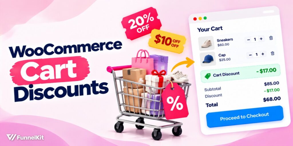 woocommerce cart discount - FunnelKit