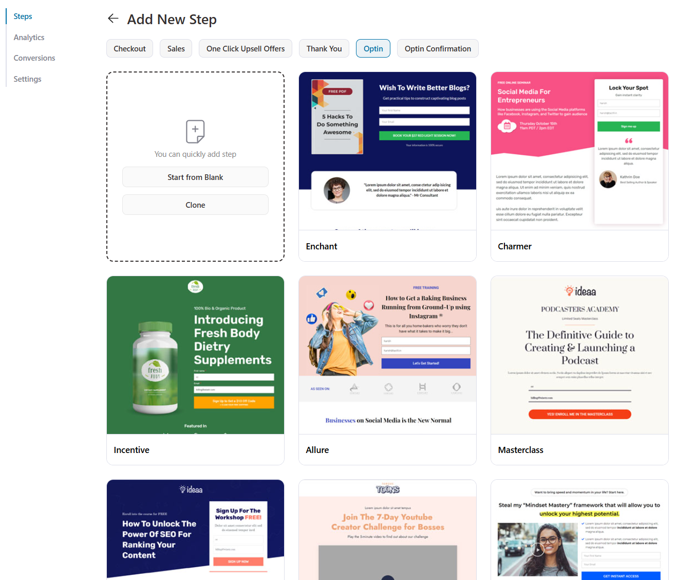 Start with a FunnelKit Funnel Builder template, then customize the page using whichever page builder you already use.